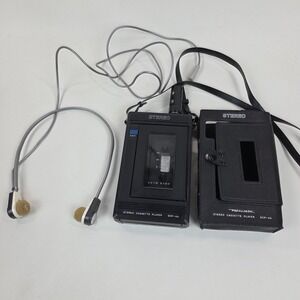 Realistic SCP-4A Cassette Player 1980's Tested *Read* w/ Headphones Korea